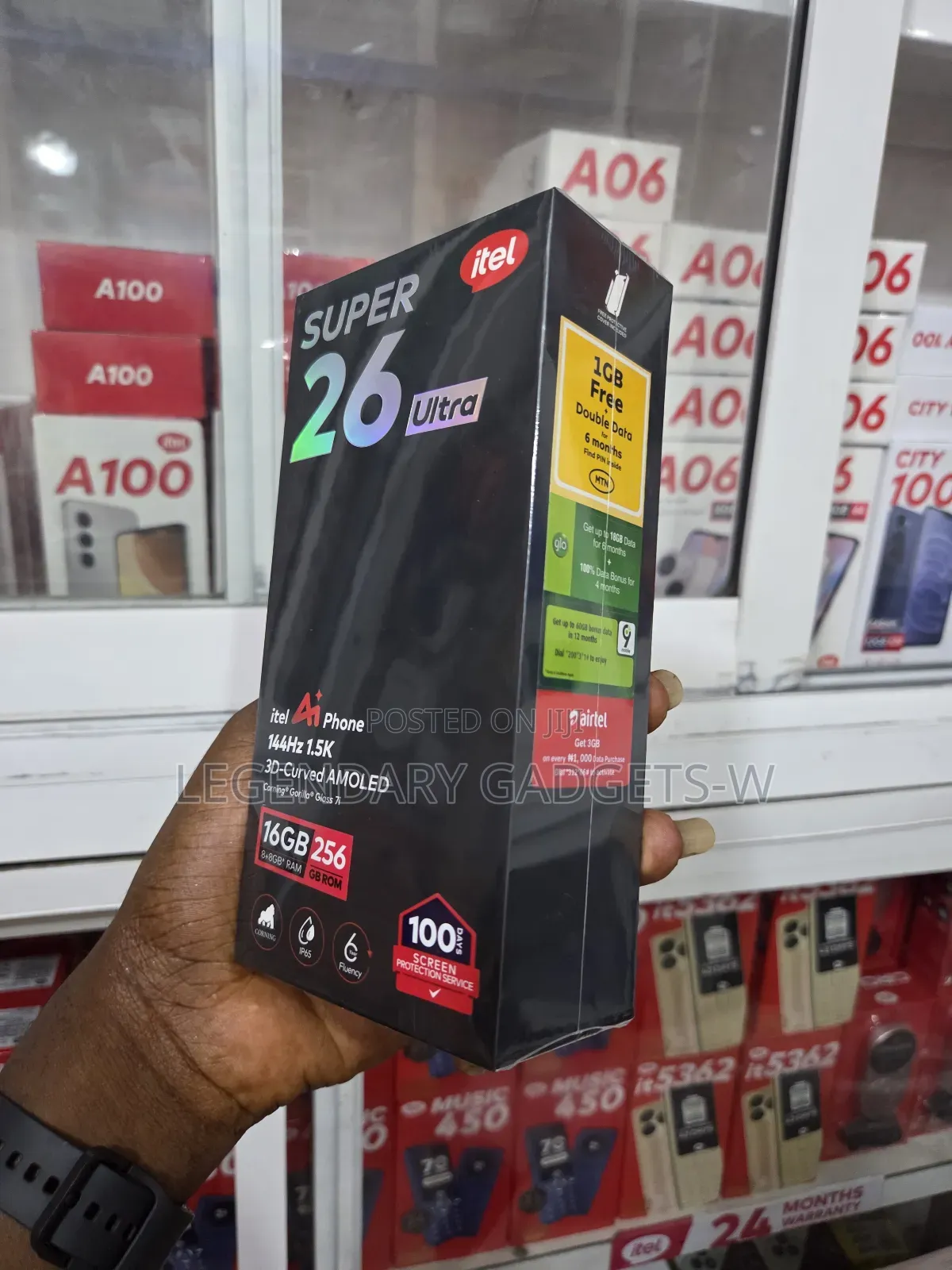 New Itel S26 Ultra 256 GB Black