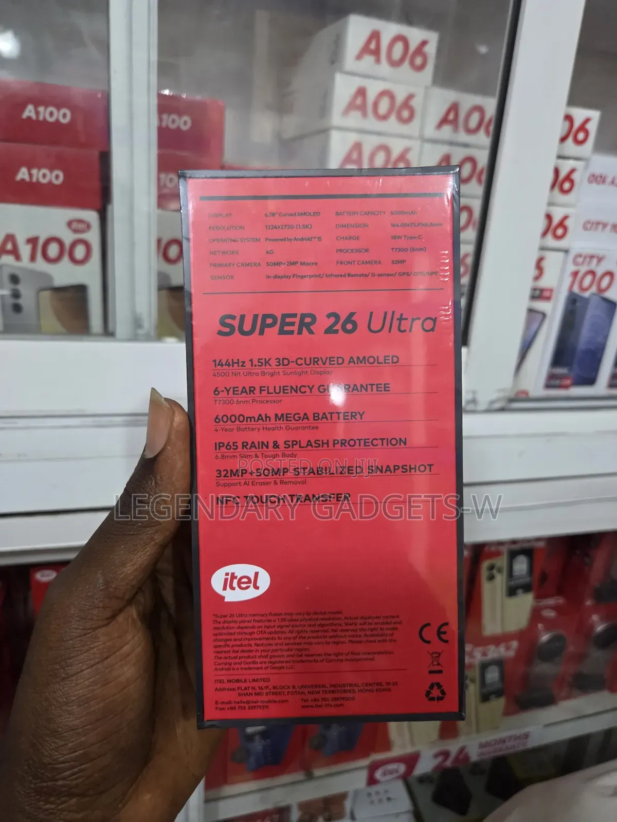 New Itel S26 Ultra 256 GB Black