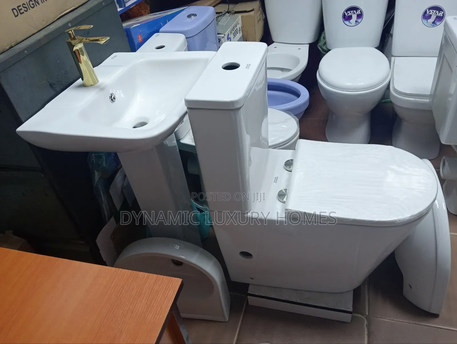 Executive Big Set Golden Diamond Wc