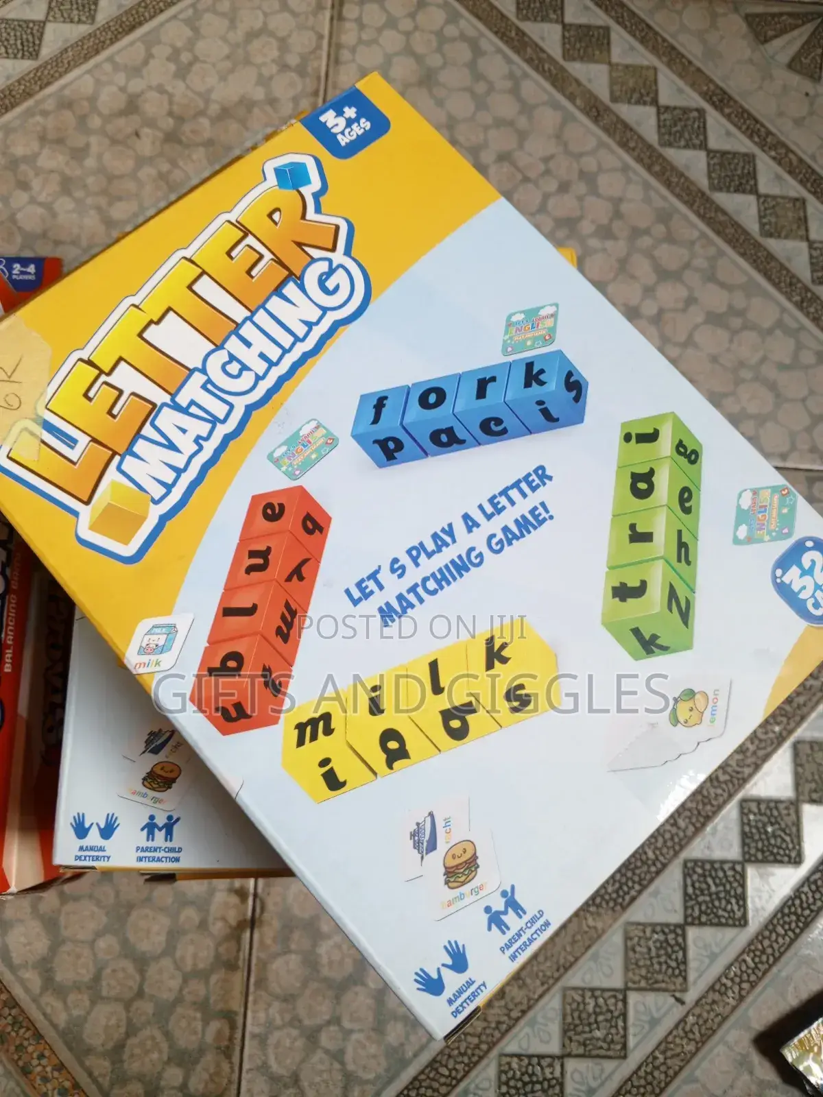 Letter Matching And Stacking Game