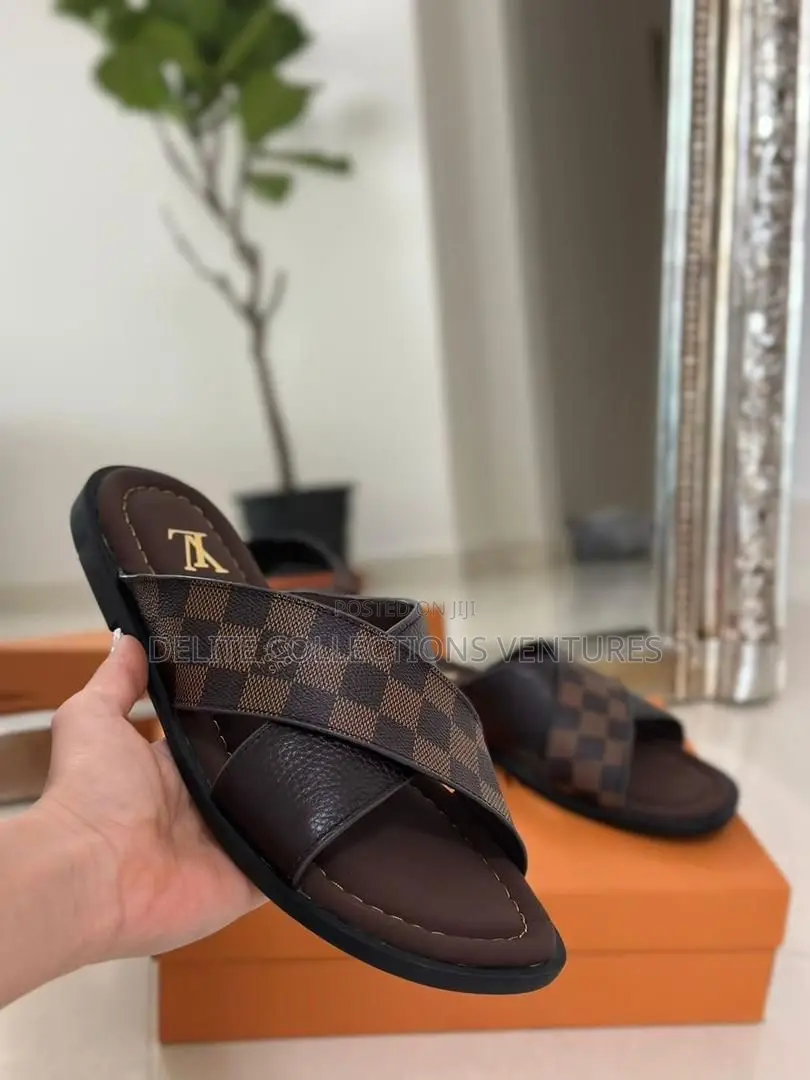 *Louis Vuitton Oasis Cross Slipper Sandals*