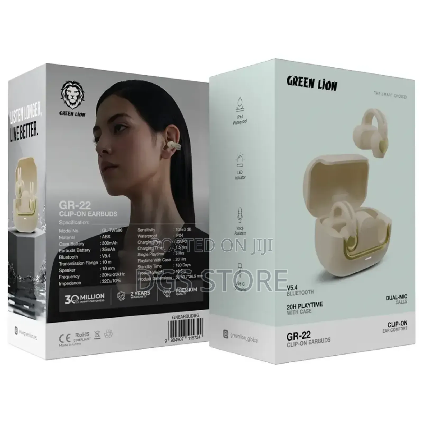 Green Lion Gr 22 Clip on Earbud
