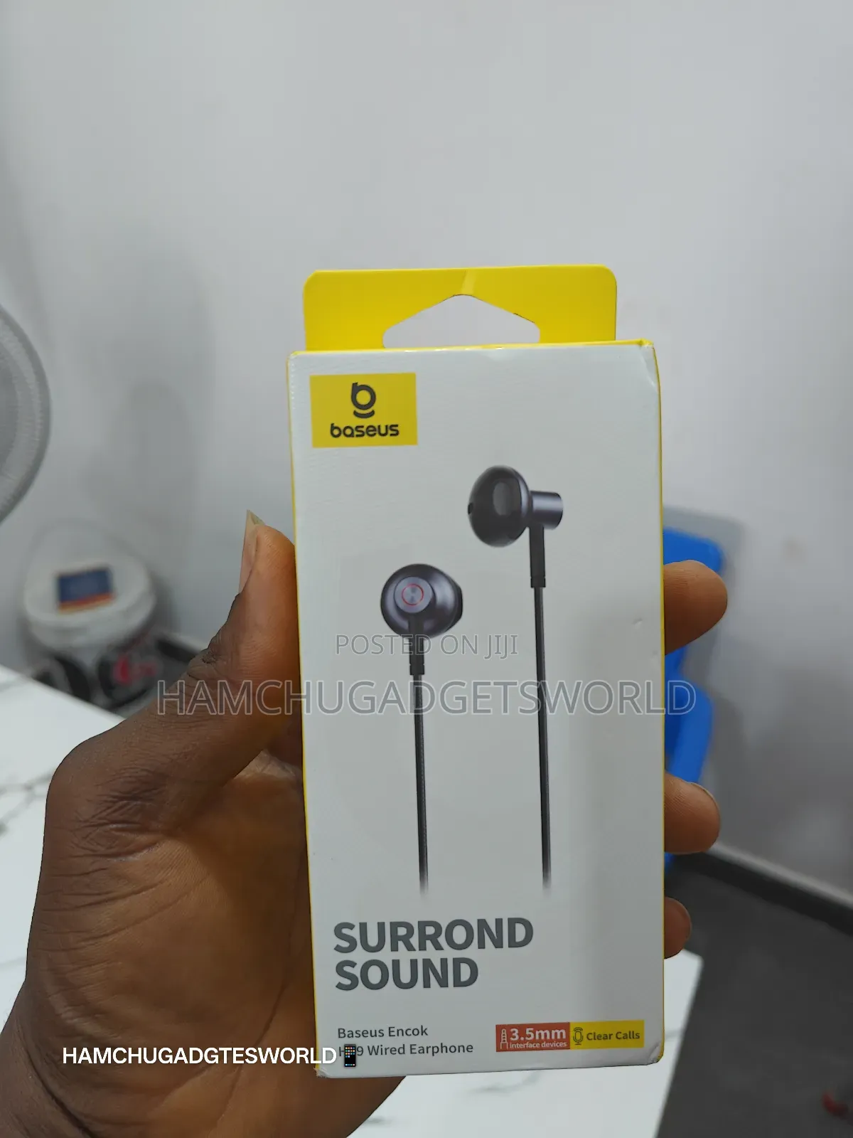 Baseus H19 Wired Earphones 6d Stereo Bass Headphone in-Ear 3.5mm