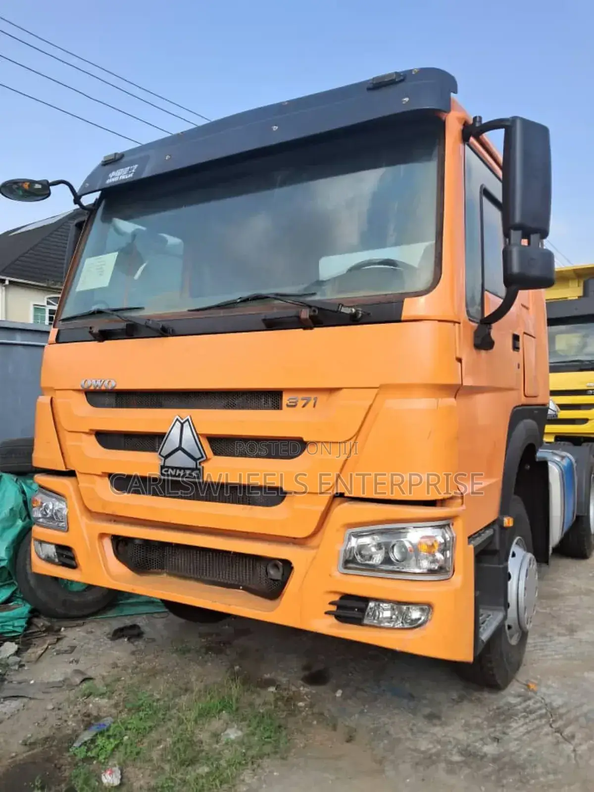 Foreign Used 371 Howo Trailer Head 2016 Orange