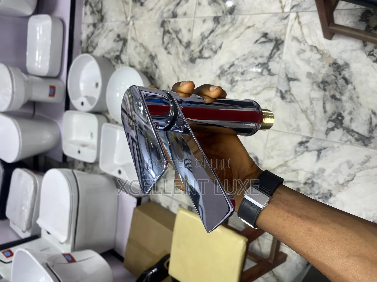 High Pressure Basin Mixer Tap Chrome