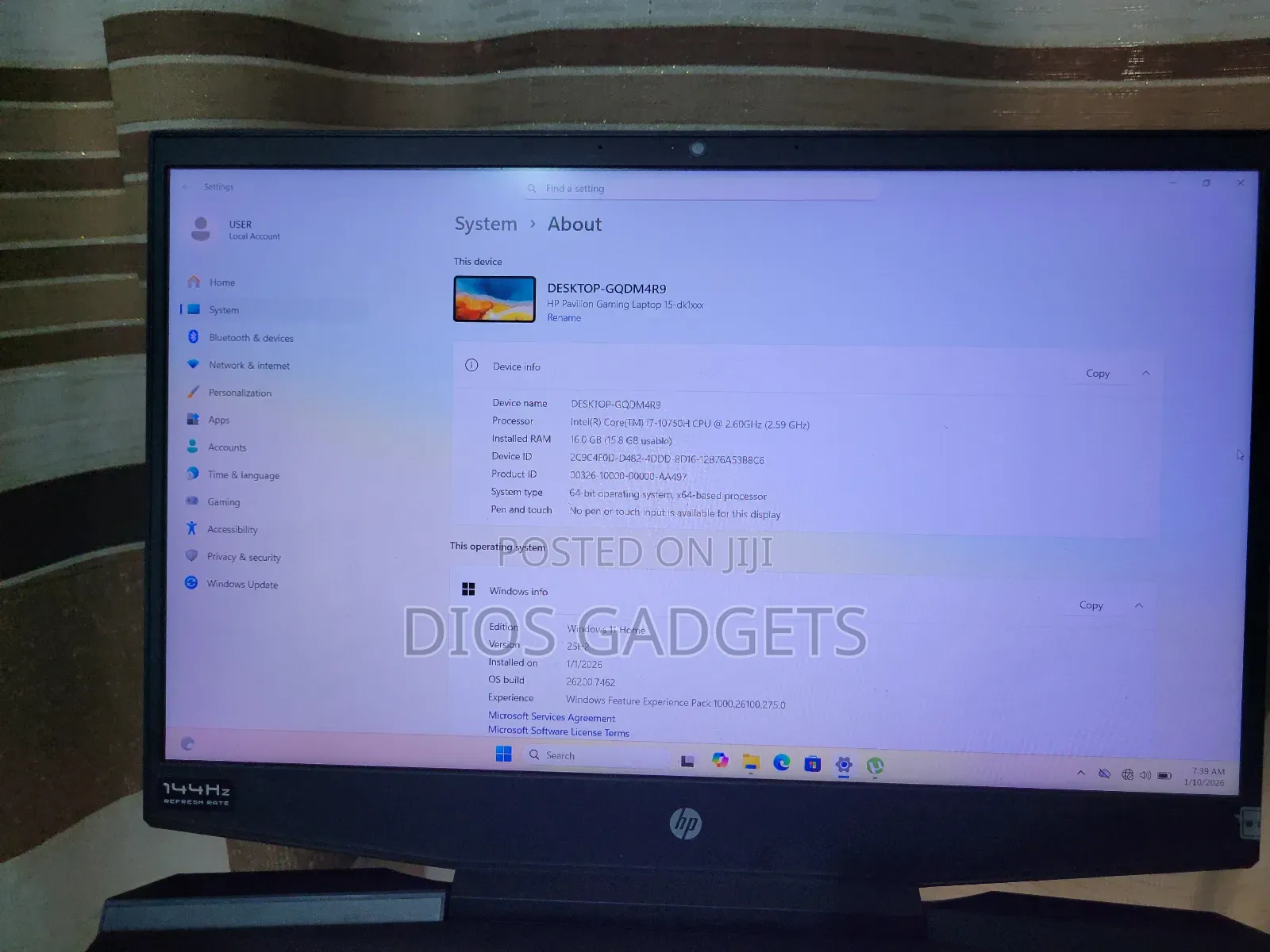 Laptop HP Pavilion 15 16GB Intel Core i7 SSD 512GB