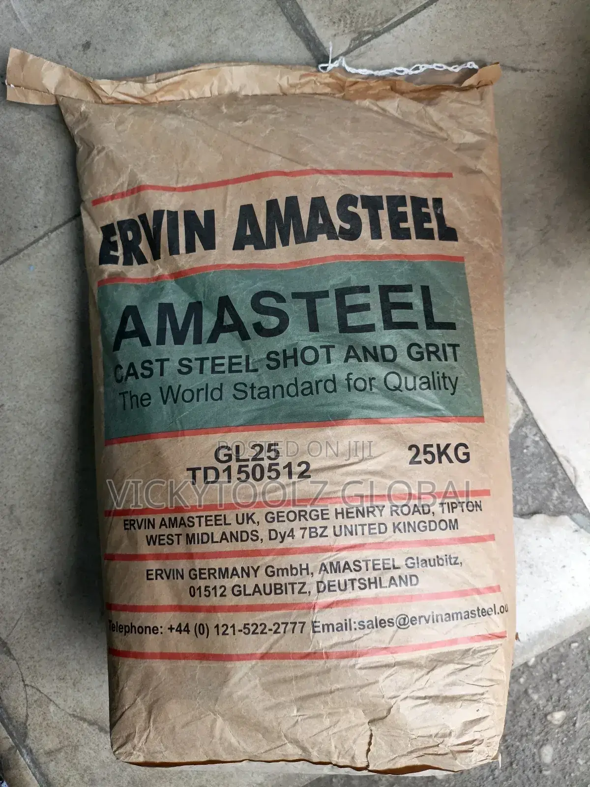 Ervin Amasteel Cast Grit Gl25 (25kg)