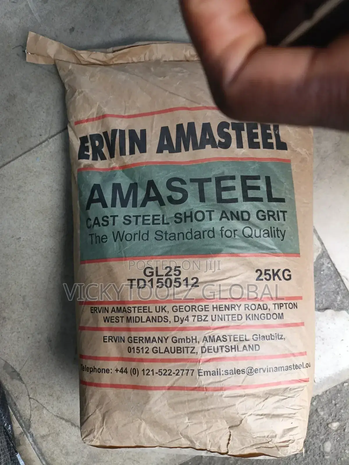 Ervin Amasteel Cast Grit Gl25 (25kg)