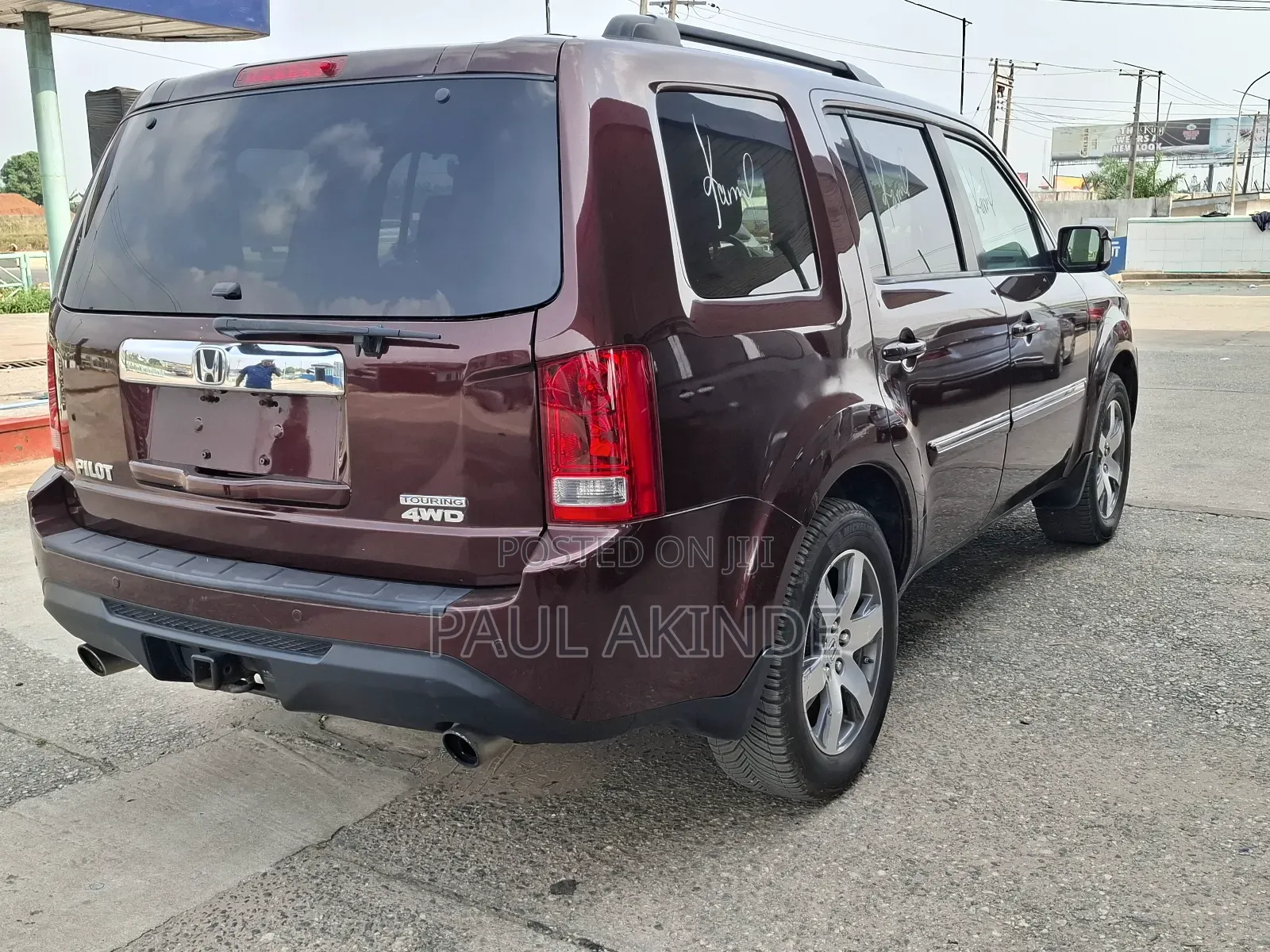 Honda Pilot Touring w/RES/Navi 4WD (3.5L 6cyl 5A) 2013 Burgundy