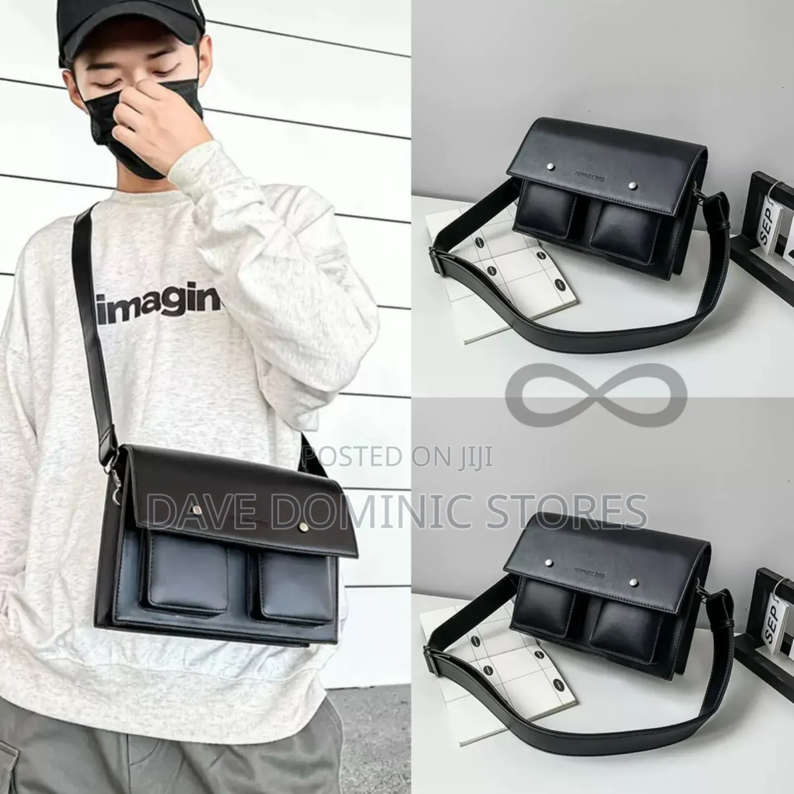 Fill-White Cross Body Bag