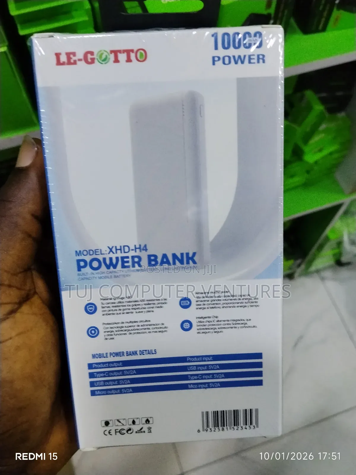 Legotto 10000mah Powerbank