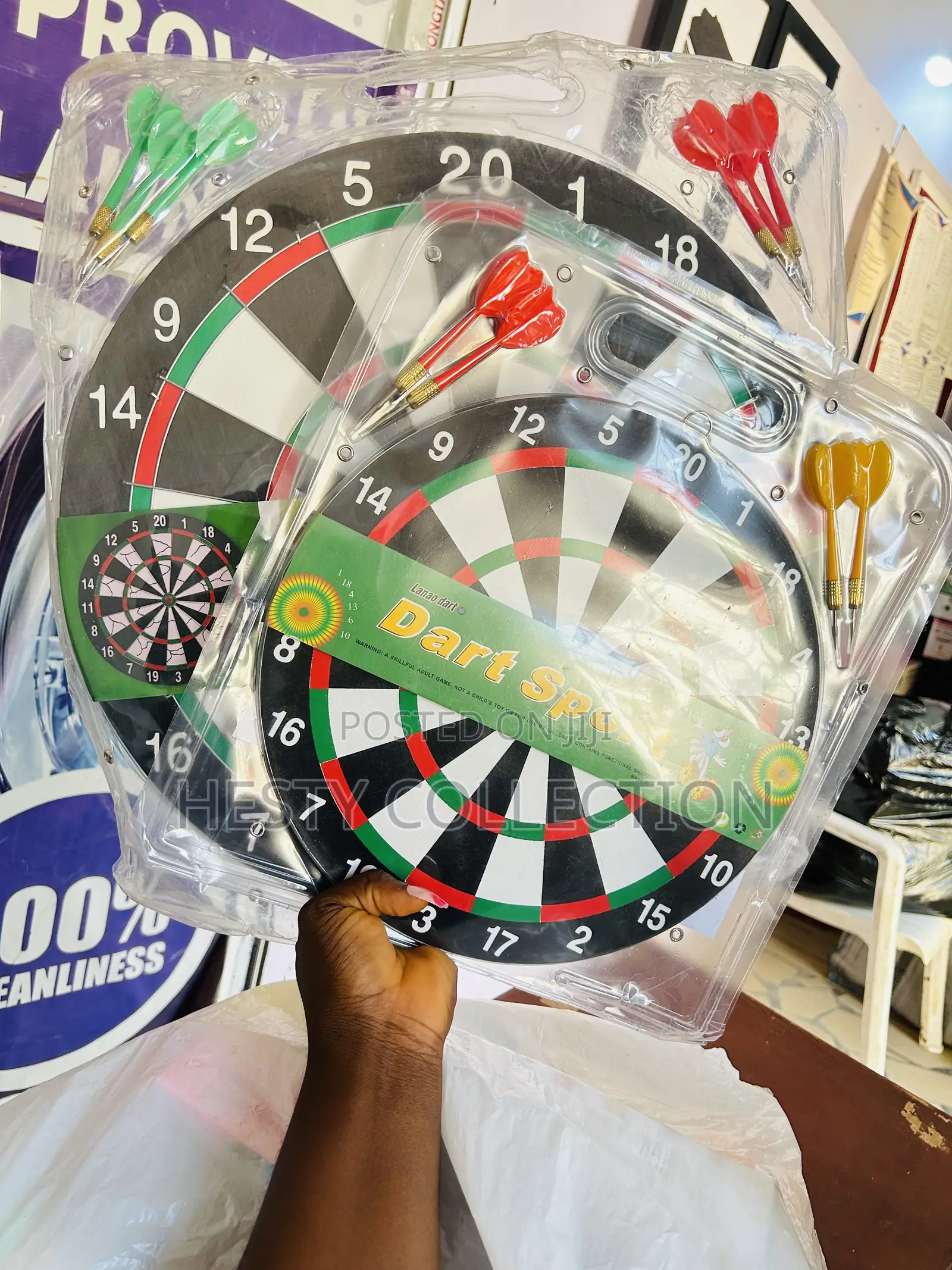 Dartboard Game With 4 or 6 Dart Home Decor Living Room Design