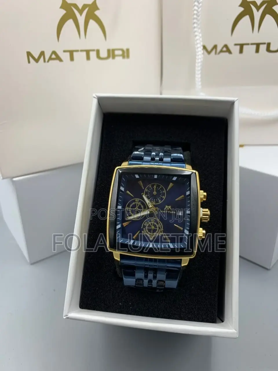 Matturi Chronograph Chain Watch With Full Package