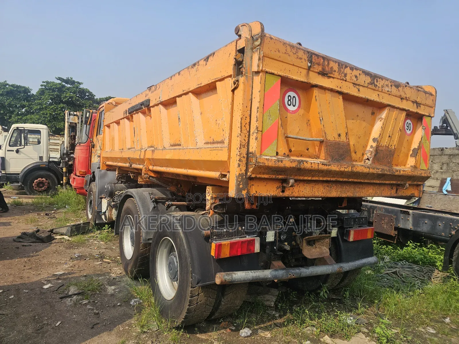 Man Dump Truck 2002 Orange