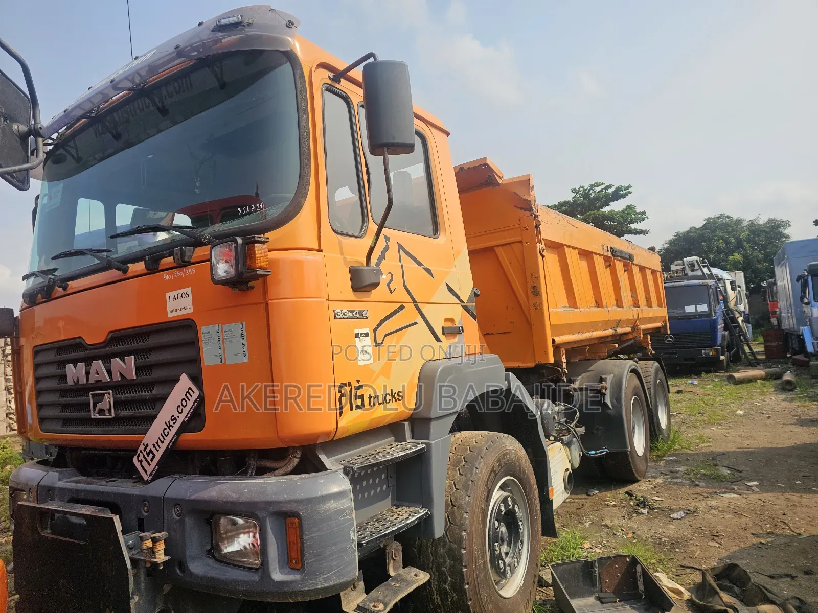 Man Dump Truck 2002 Orange