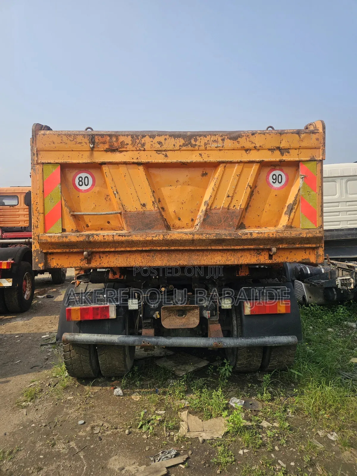Man Dump Truck 2002 Orange