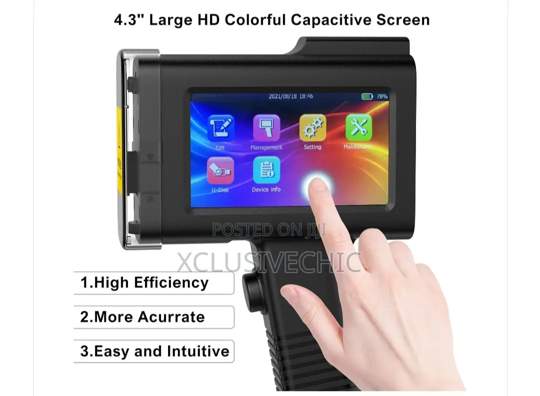 Portable Handheld Inkjet Printer + Extra Digital Cartridge Ink