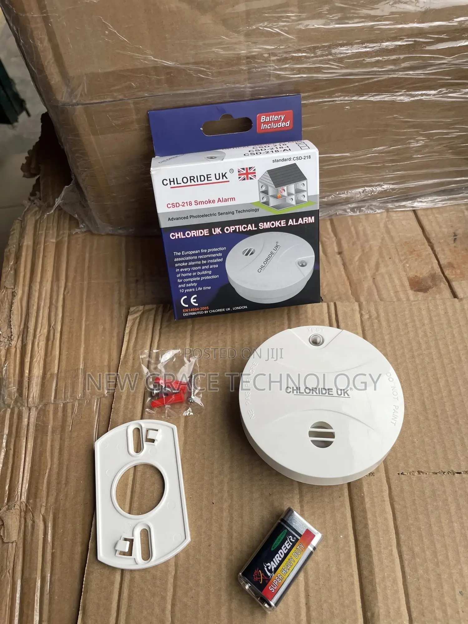 Chloride Battery Smoke Detector With 9v Battery