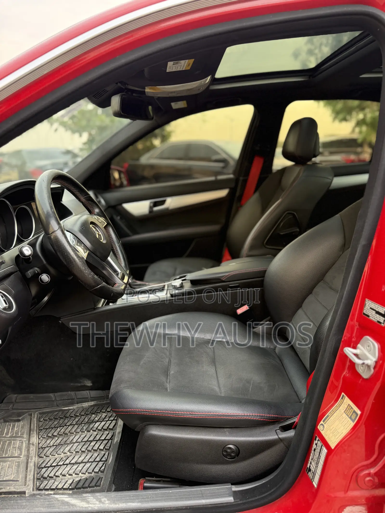 Mercedes-Benz C300 Sport 4Matic Sedan AWD (3.5L 6cyl 7A) 2013 Red