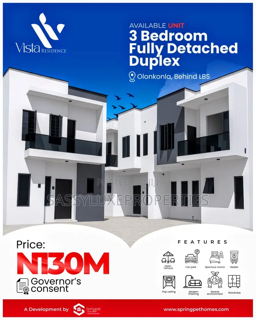 Furnished 3bdrm Duplex in Olokonla for sale
