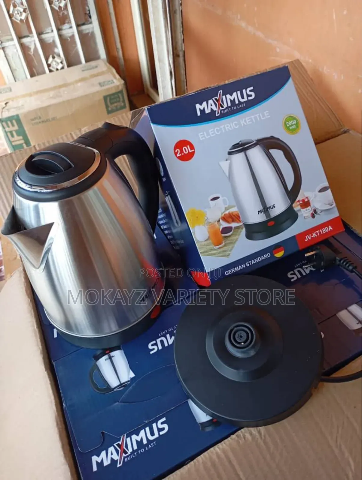 Maximus High Quality Stainless Steel ‘2l’ Electric Kettle (-Jv-Kt180 A