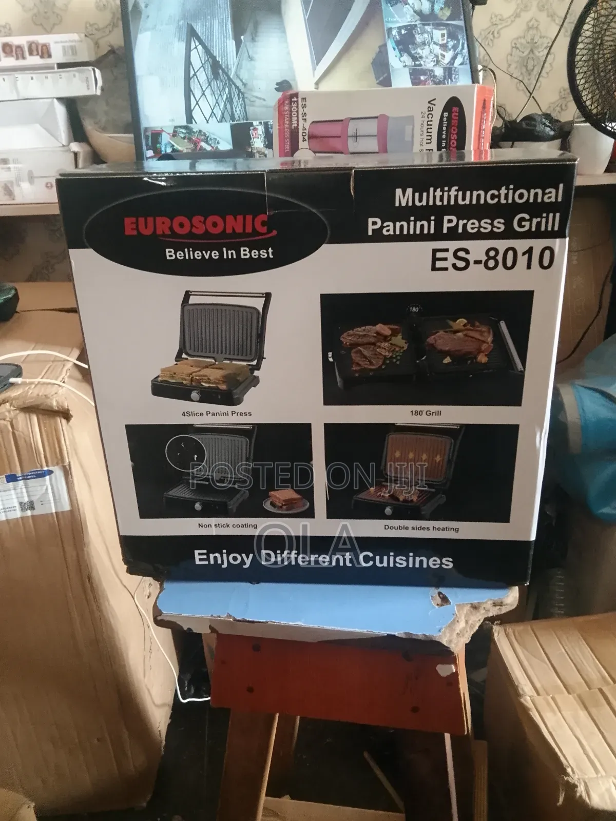 Eurosonic 3-in-1 Panini Press Grill Shawarma Maker (Esw