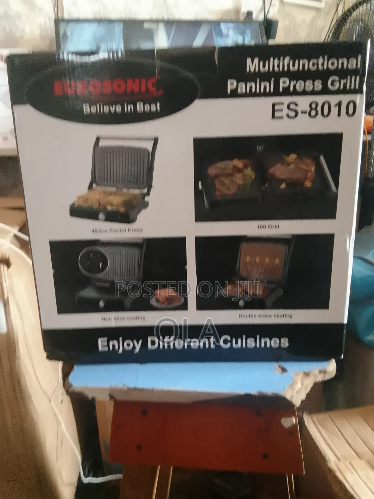 Eurosonic 3-in-1 Panini Press Grill Shawarma Maker (Esw