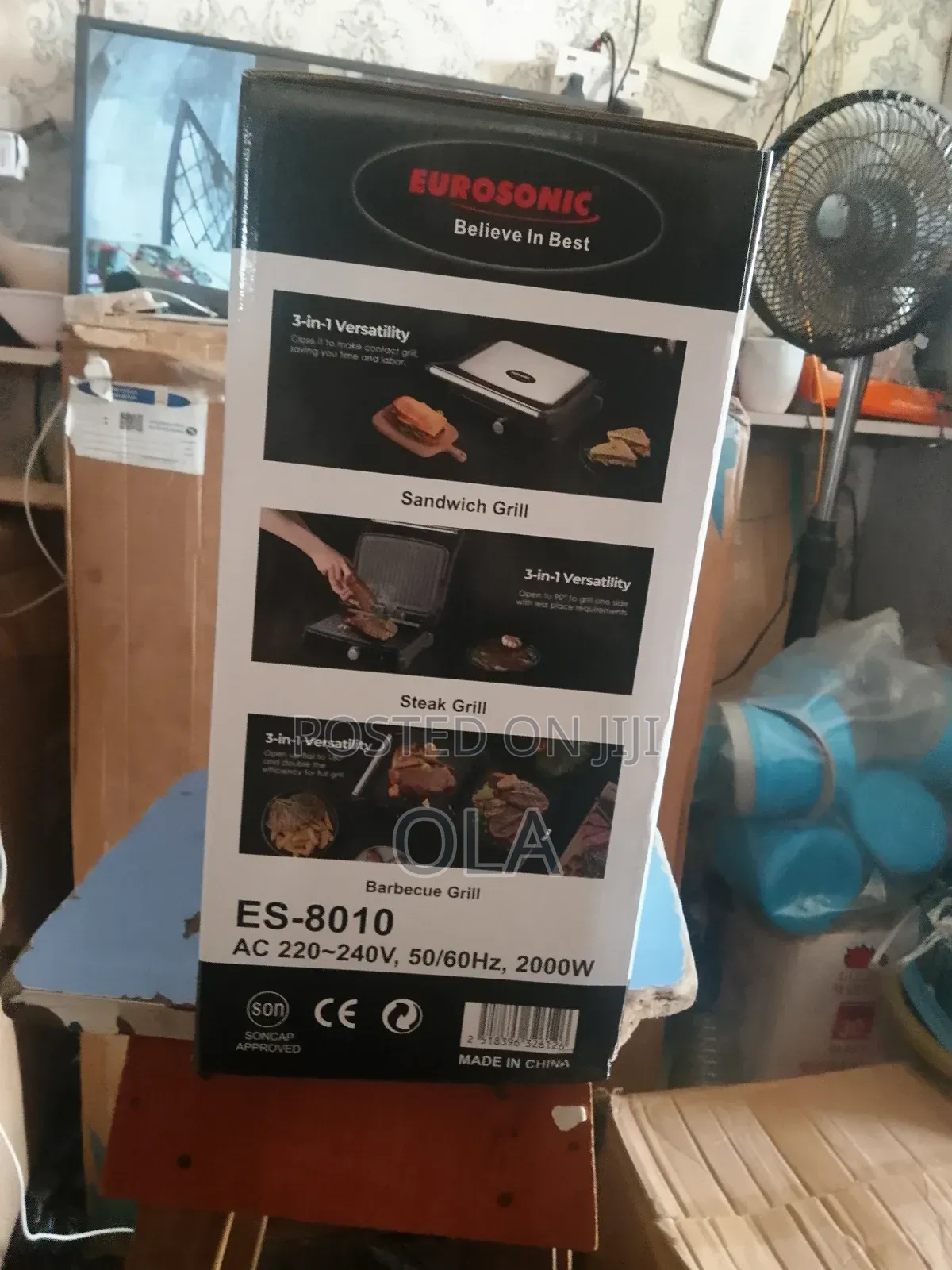 Eurosonic 3-in-1 Panini Press Grill Shawarma Maker (Esw