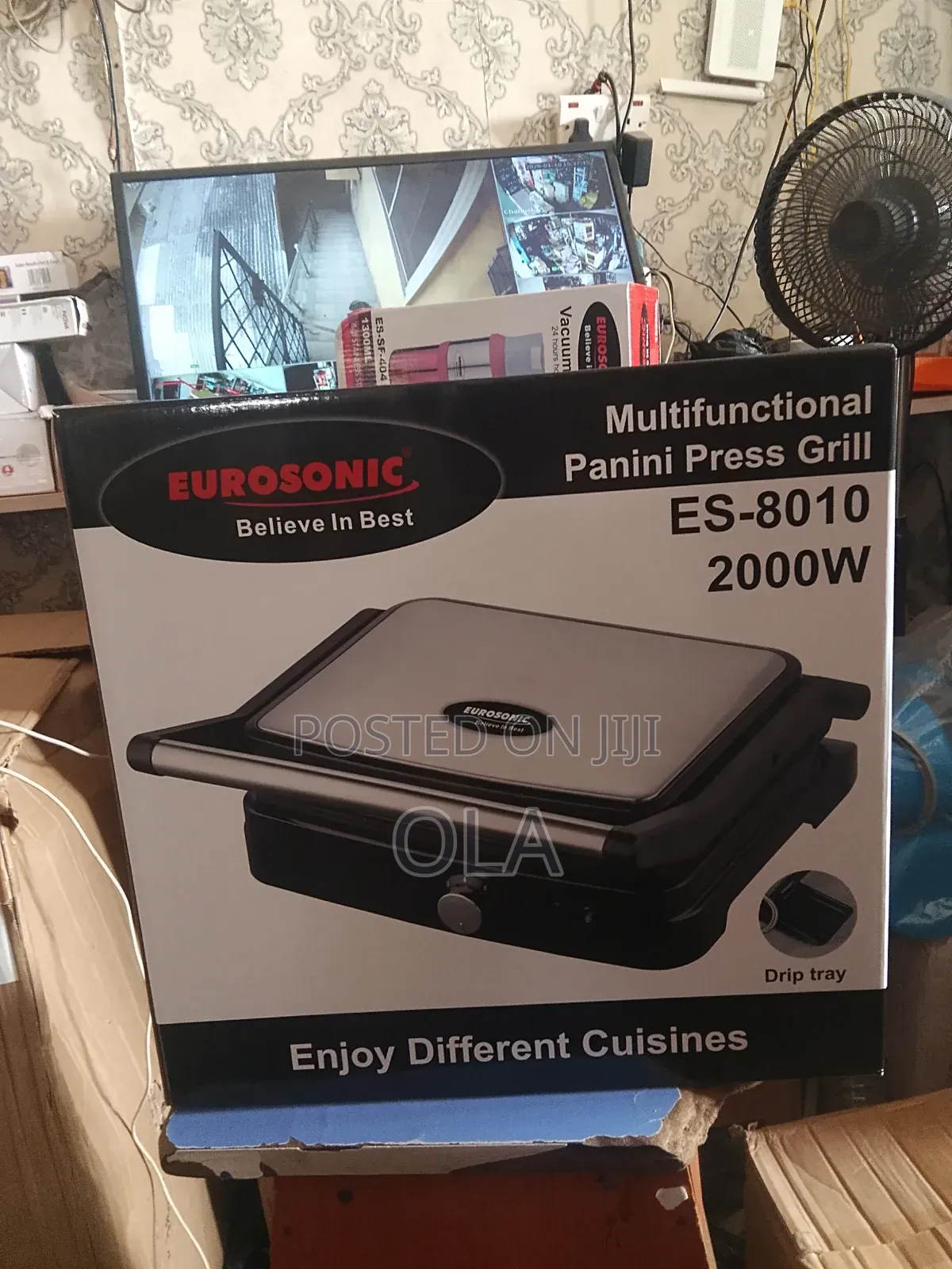 Eurosonic 3-in-1 Panini Press Grill Shawarma Maker (Esw