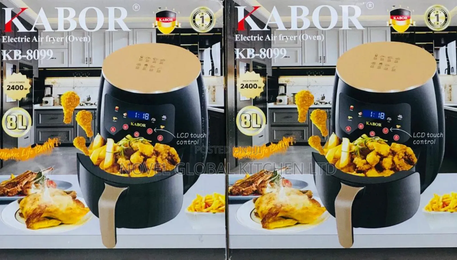 Kabor 8.0l Capacity Airfryer