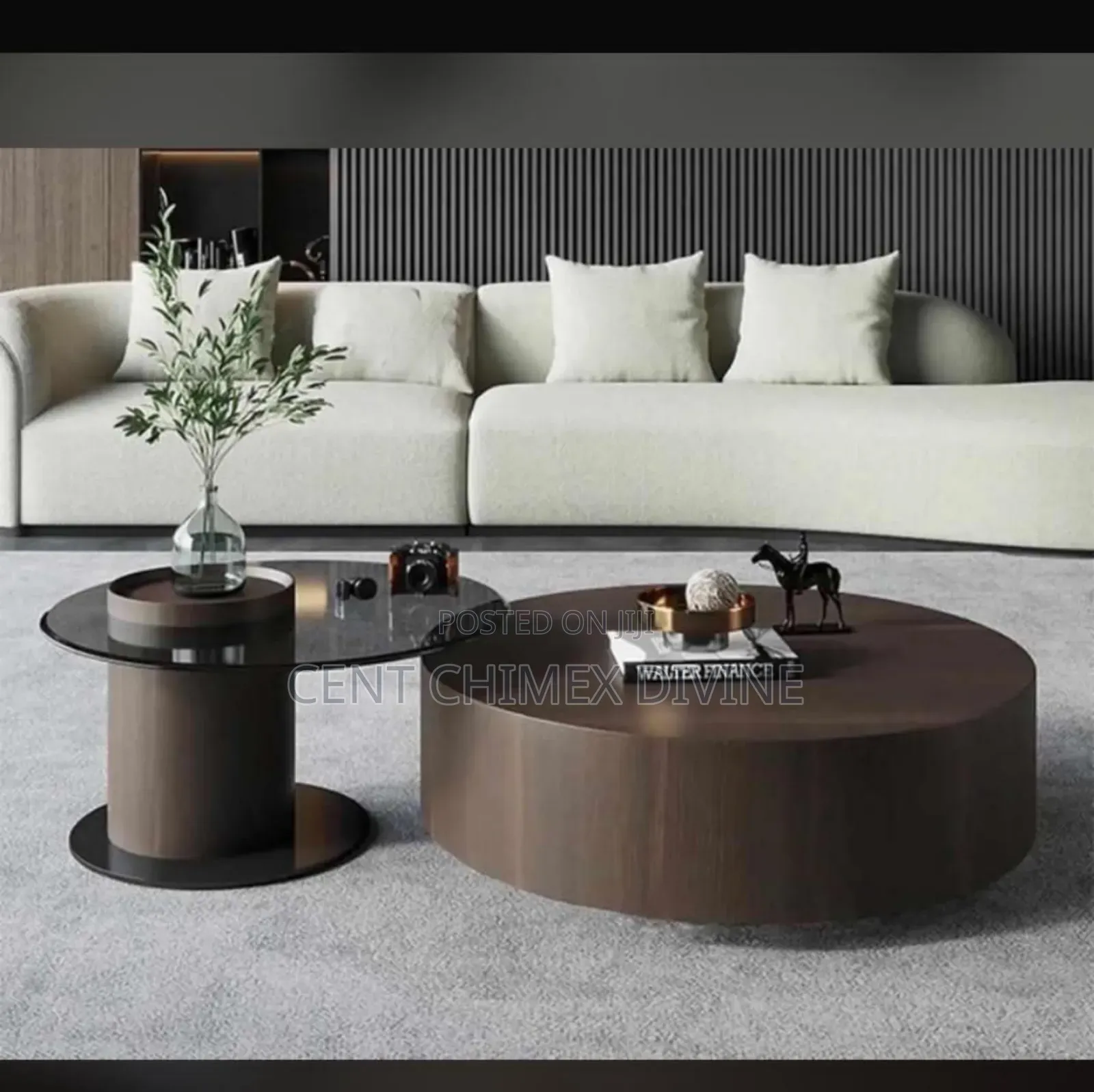 Wooden/Glass Top Center Table