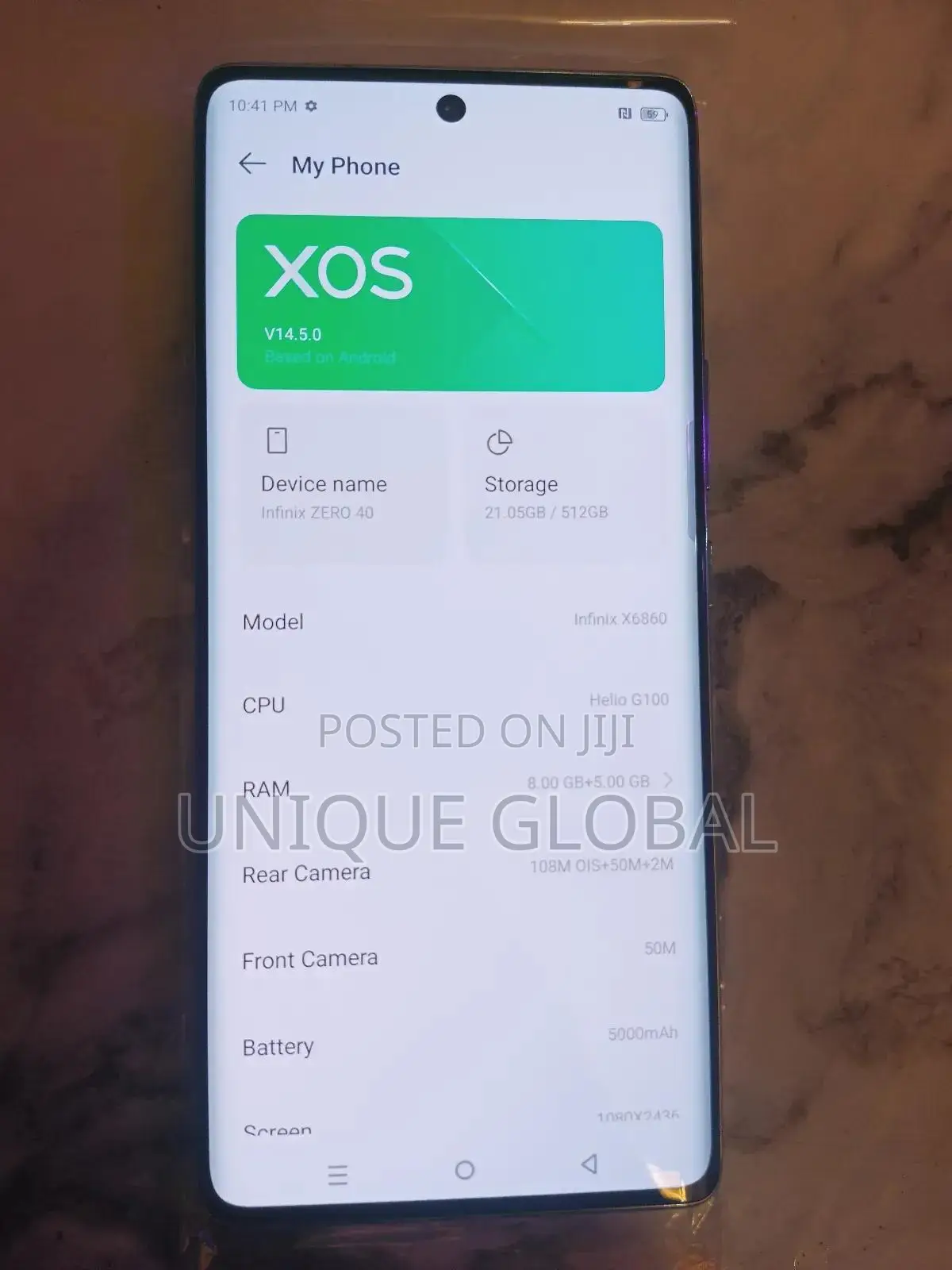 Infinix Zero 40 512 GB Silver