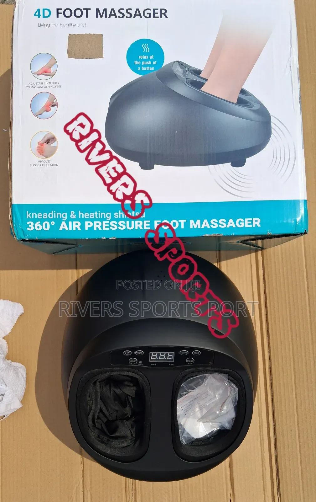 Big Shiatsu Foot Massager With Heat and Air Compression Features