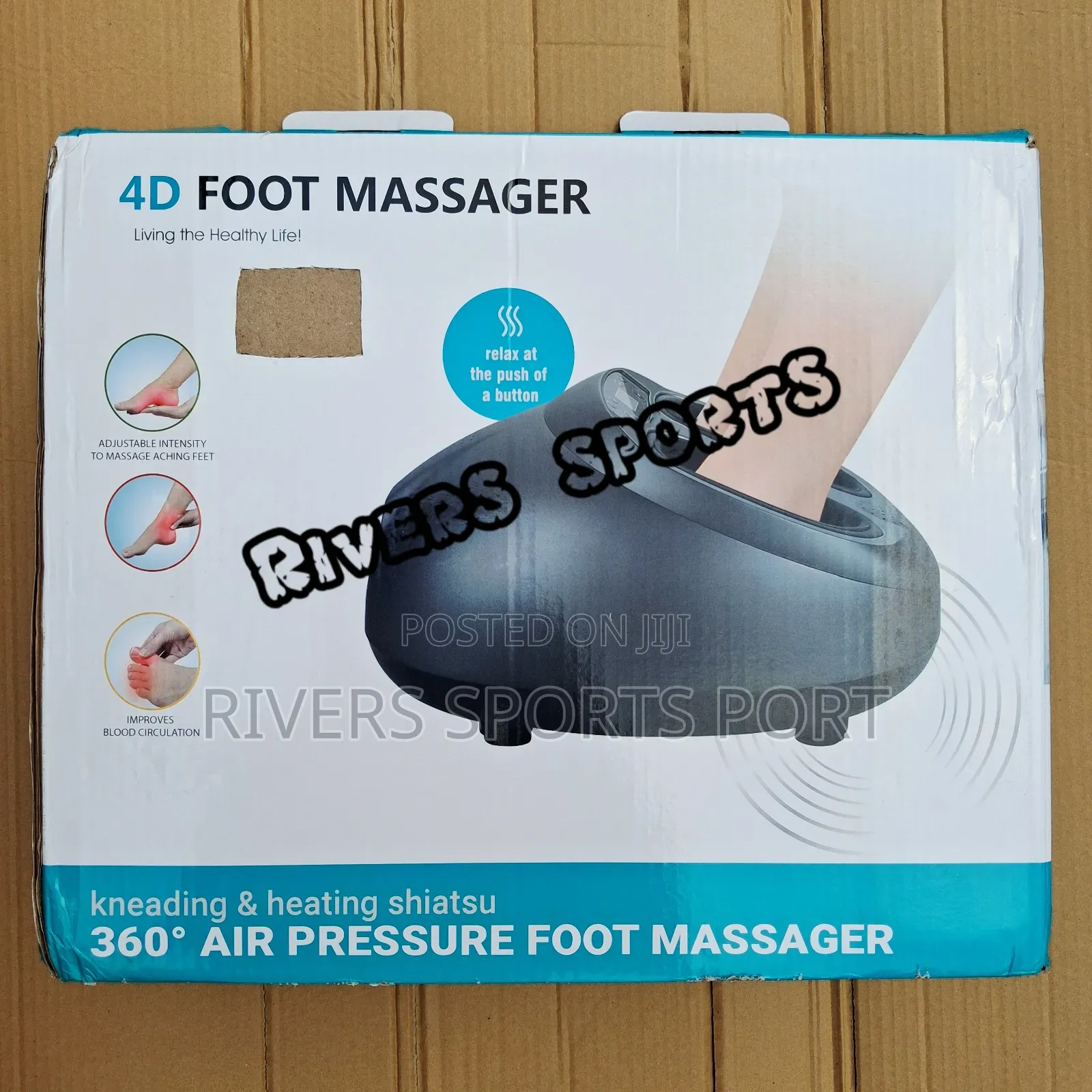 Big Shiatsu Foot Massager With Heat and Air Compression Features