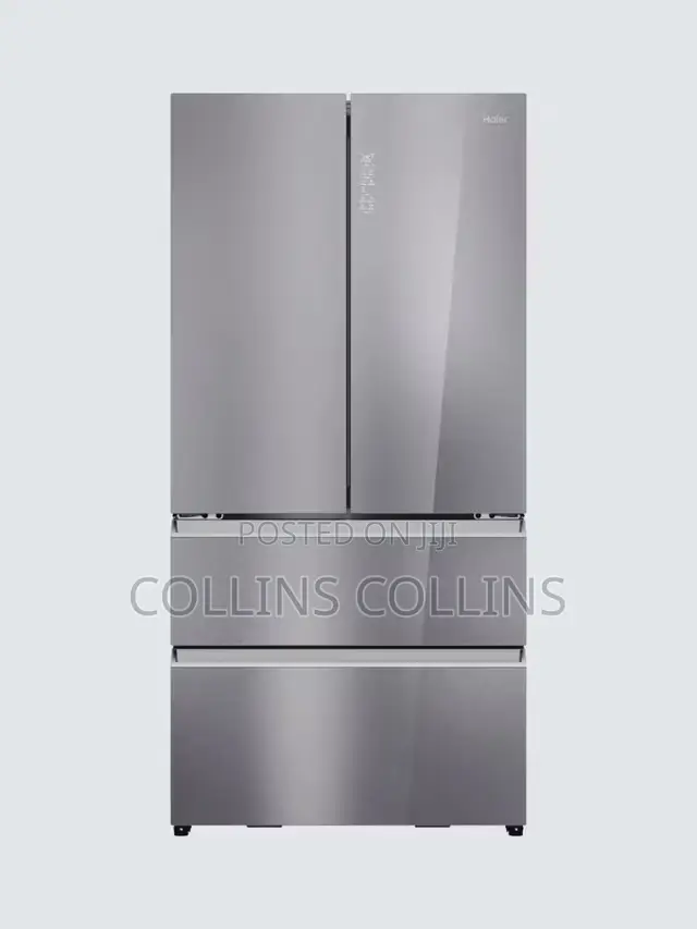 Haier Series 7 Freestanding 60/40 Fridge Freezer, Sapphire Glass