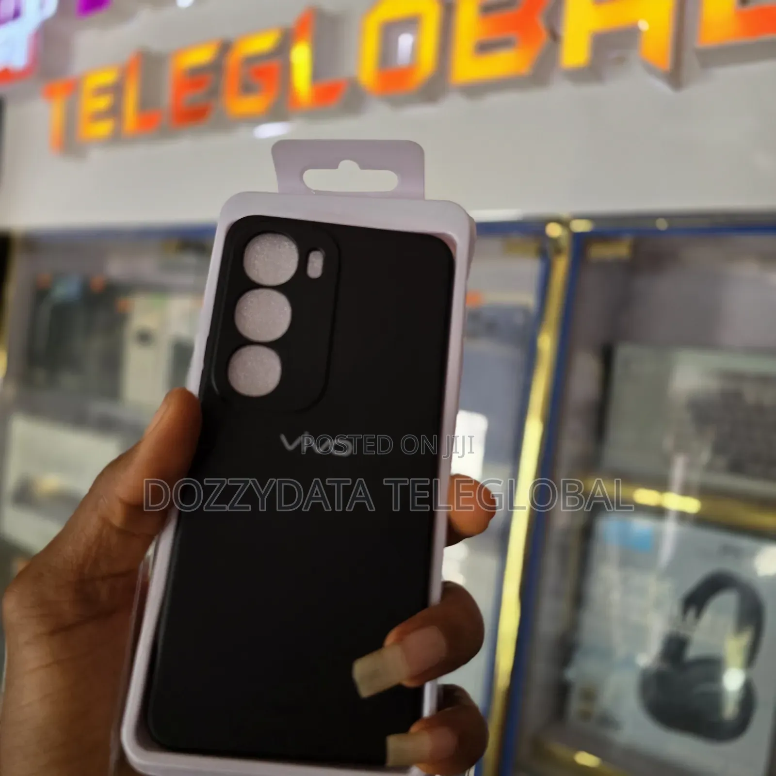 Vivo Y21d Silicone Case (Black) Cover