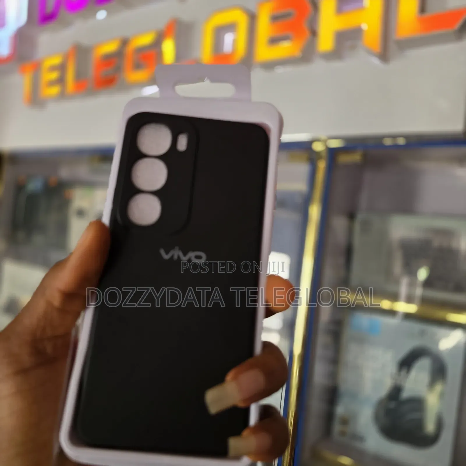 Vivo Y21d Silicone Case (Black) Cover