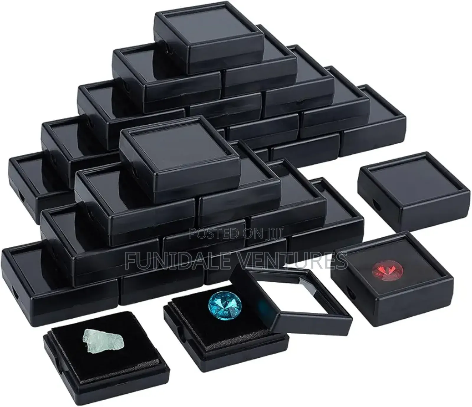 36 Pack Mini Acrylic Jewelry Display Box