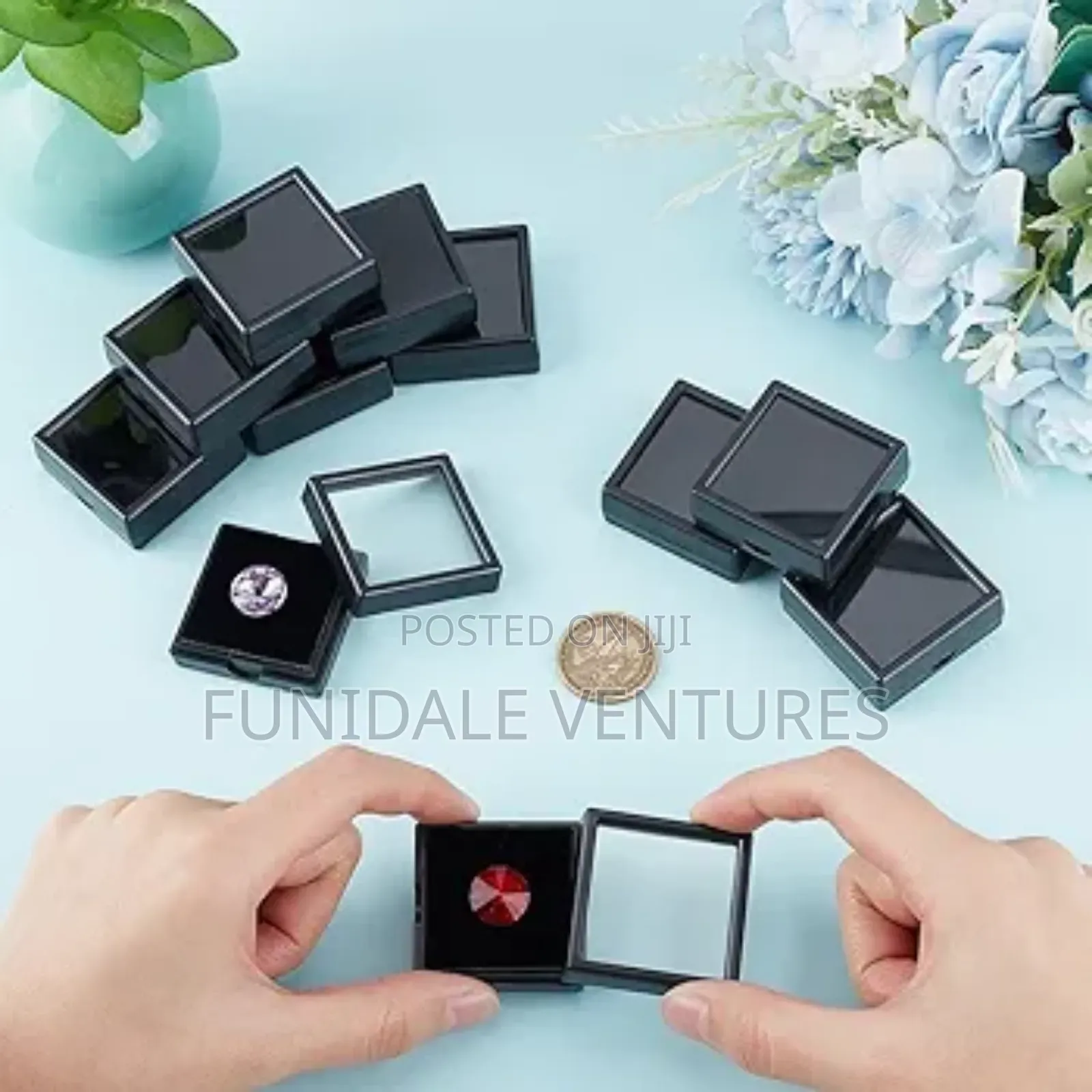 36 Pack Mini Acrylic Jewelry Display Box