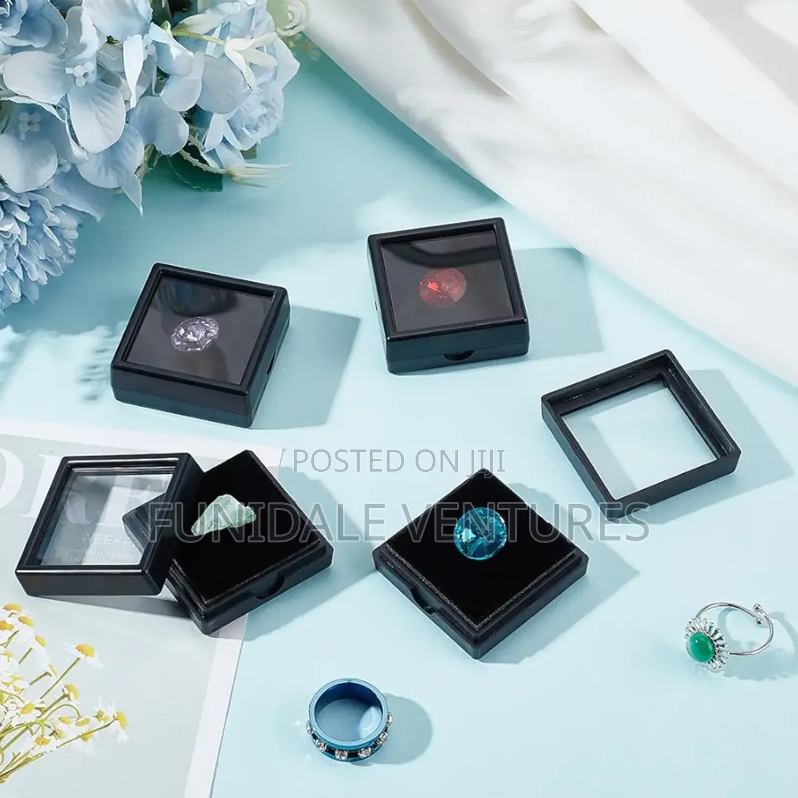 36 Pack Mini Acrylic Jewelry Display Box