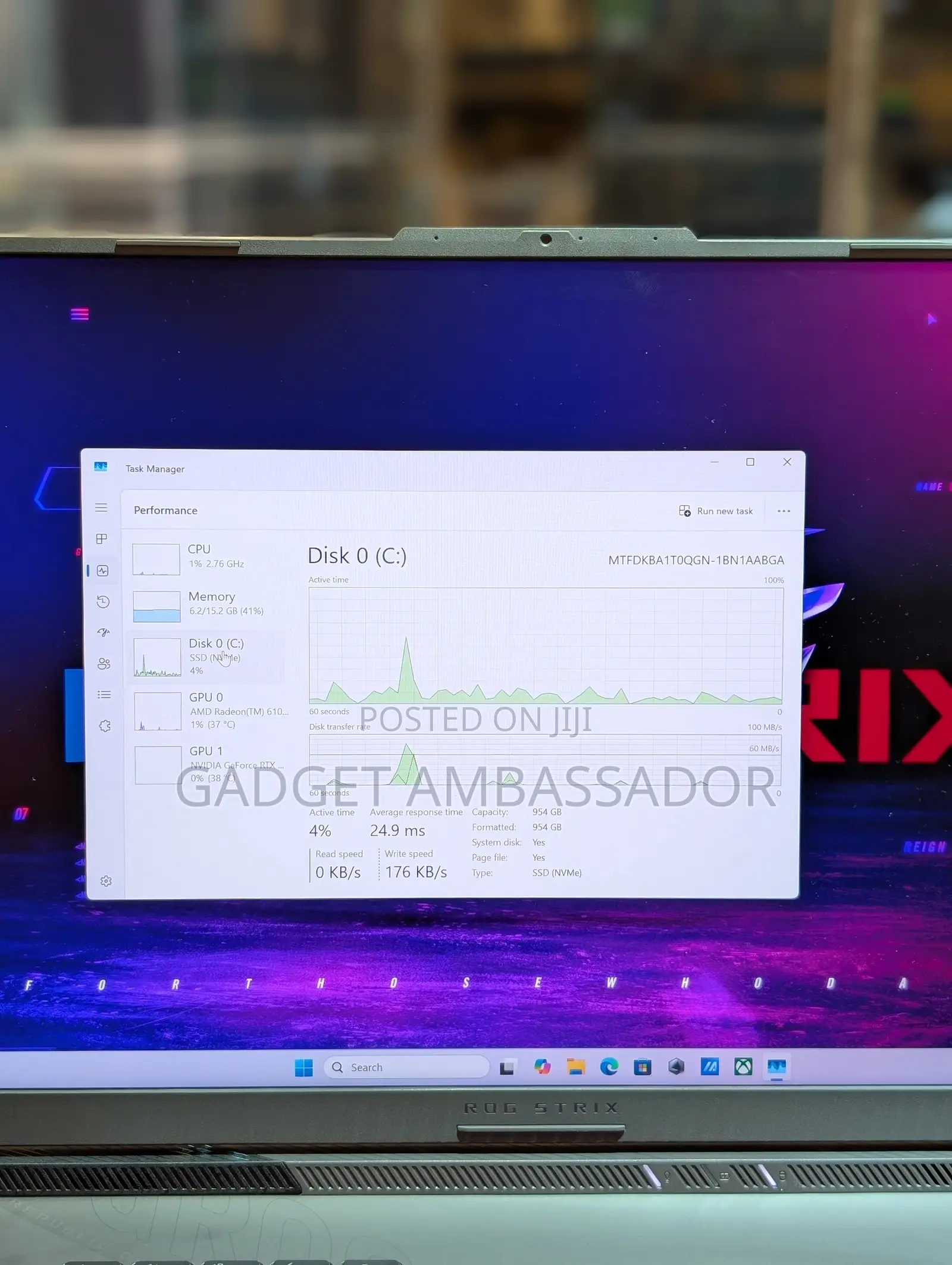 Laptop Asus ROG Strix G17 16GB AMD Ryzen 9 SSD 1T