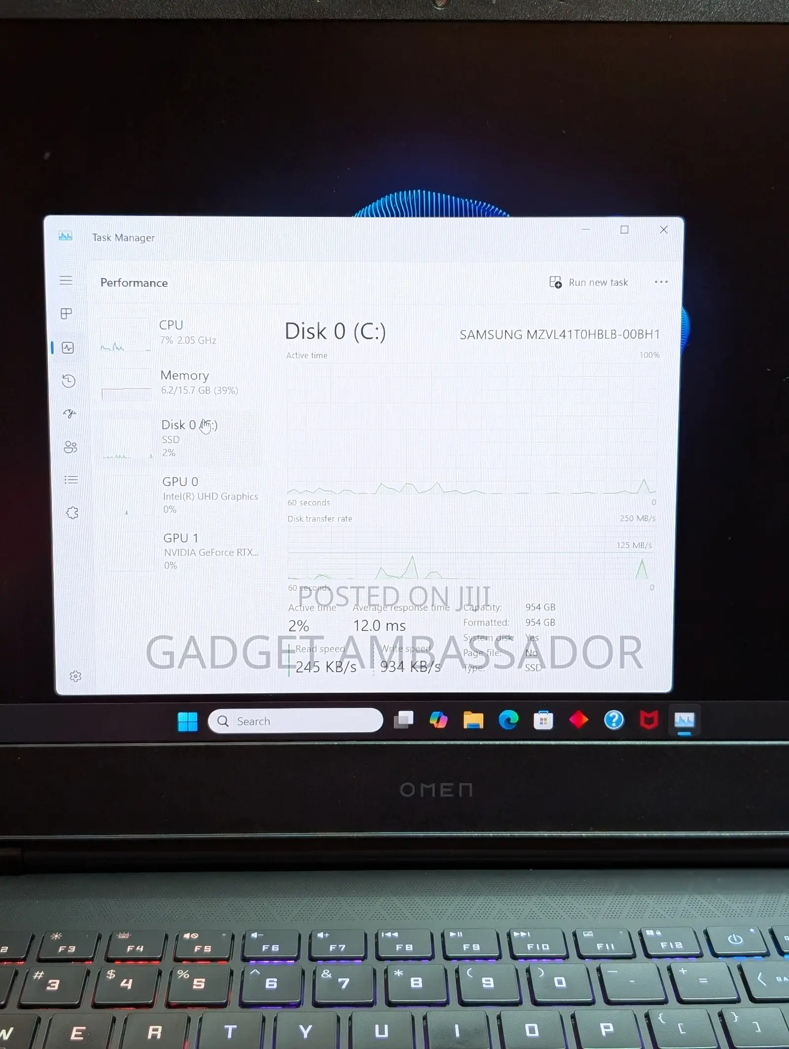 Laptop HP Omen 16 16GB Intel Core I7 SSD 1T