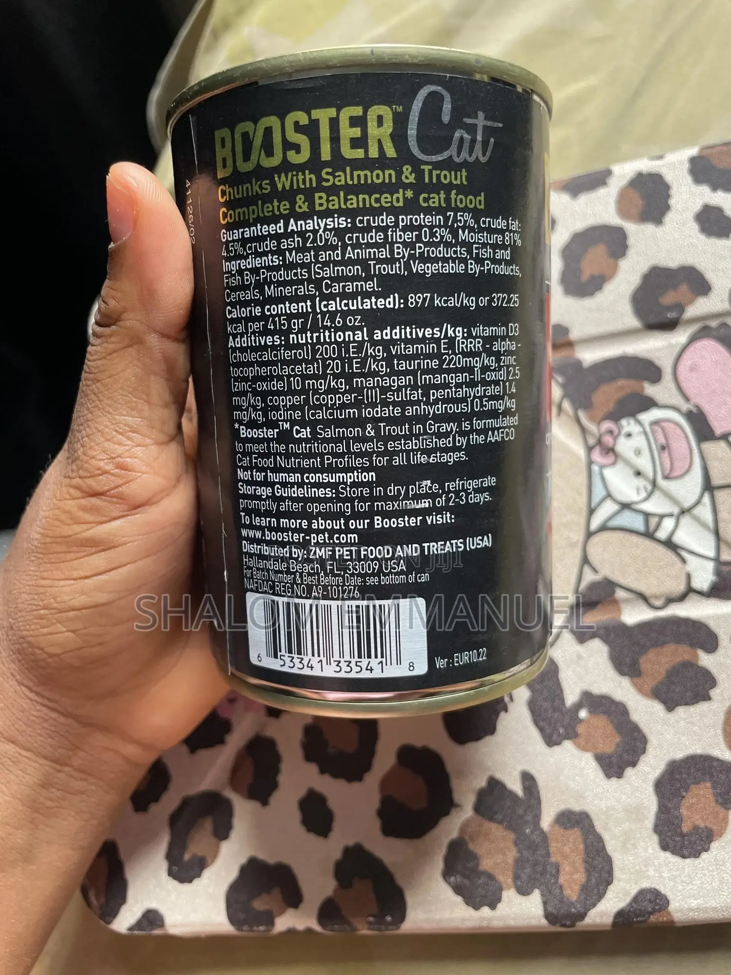 Booster Cat Premium Salmon & Trout Chunks In Rich Gravy, Complete Meal