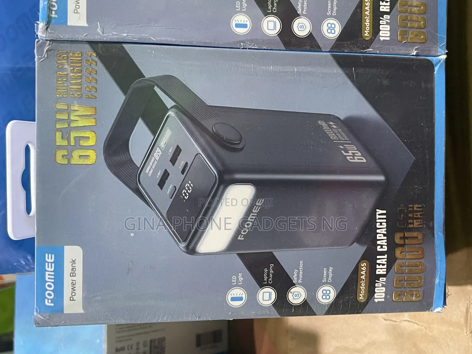 Power Bank (Foomee 60000 Mah 65w Power Bank for Laptops, Tablets Etc)