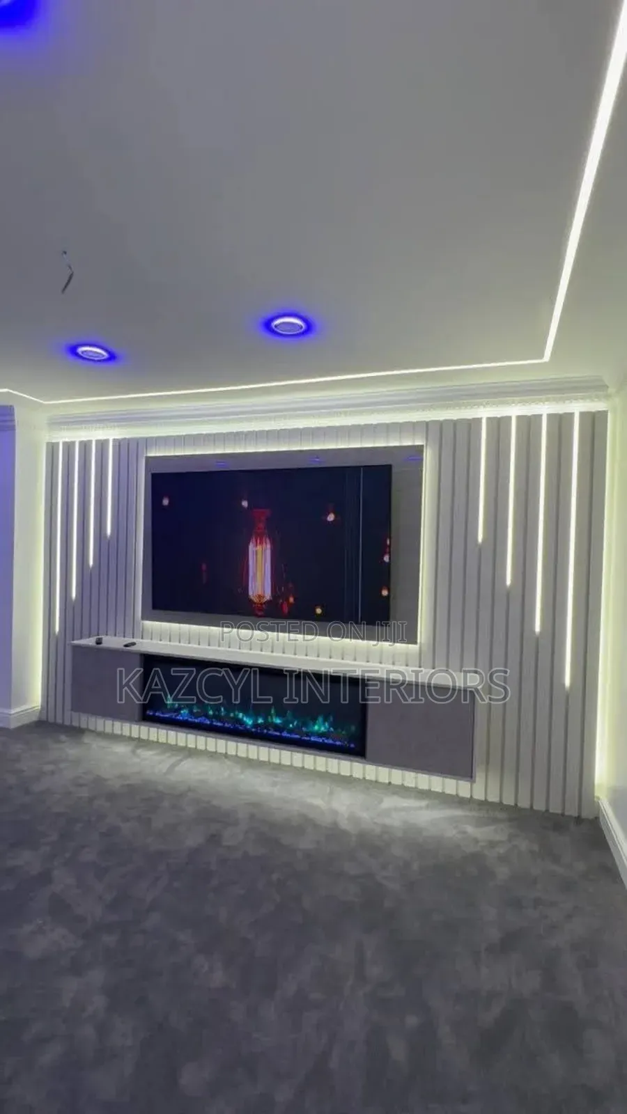 Contempotary Shelf For Tv And Wall Devider