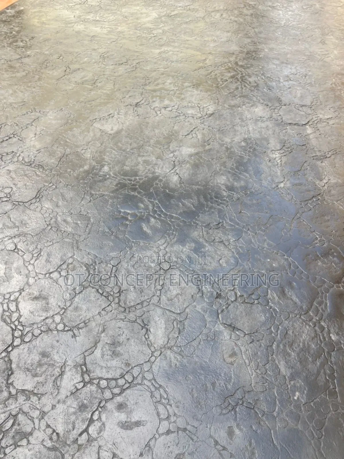 Elephant Skin Stamp Floor Design