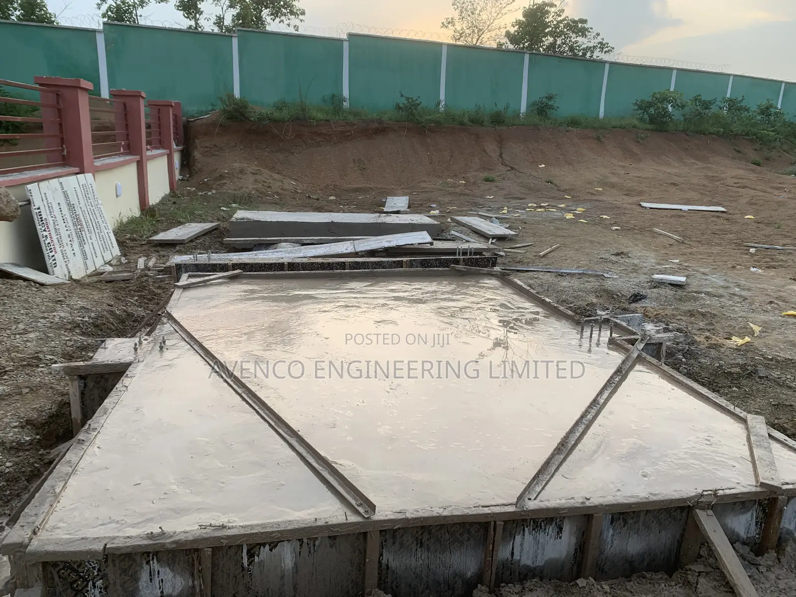 Generator Slab , Retaining Wall , Generator Plinth and Foundation