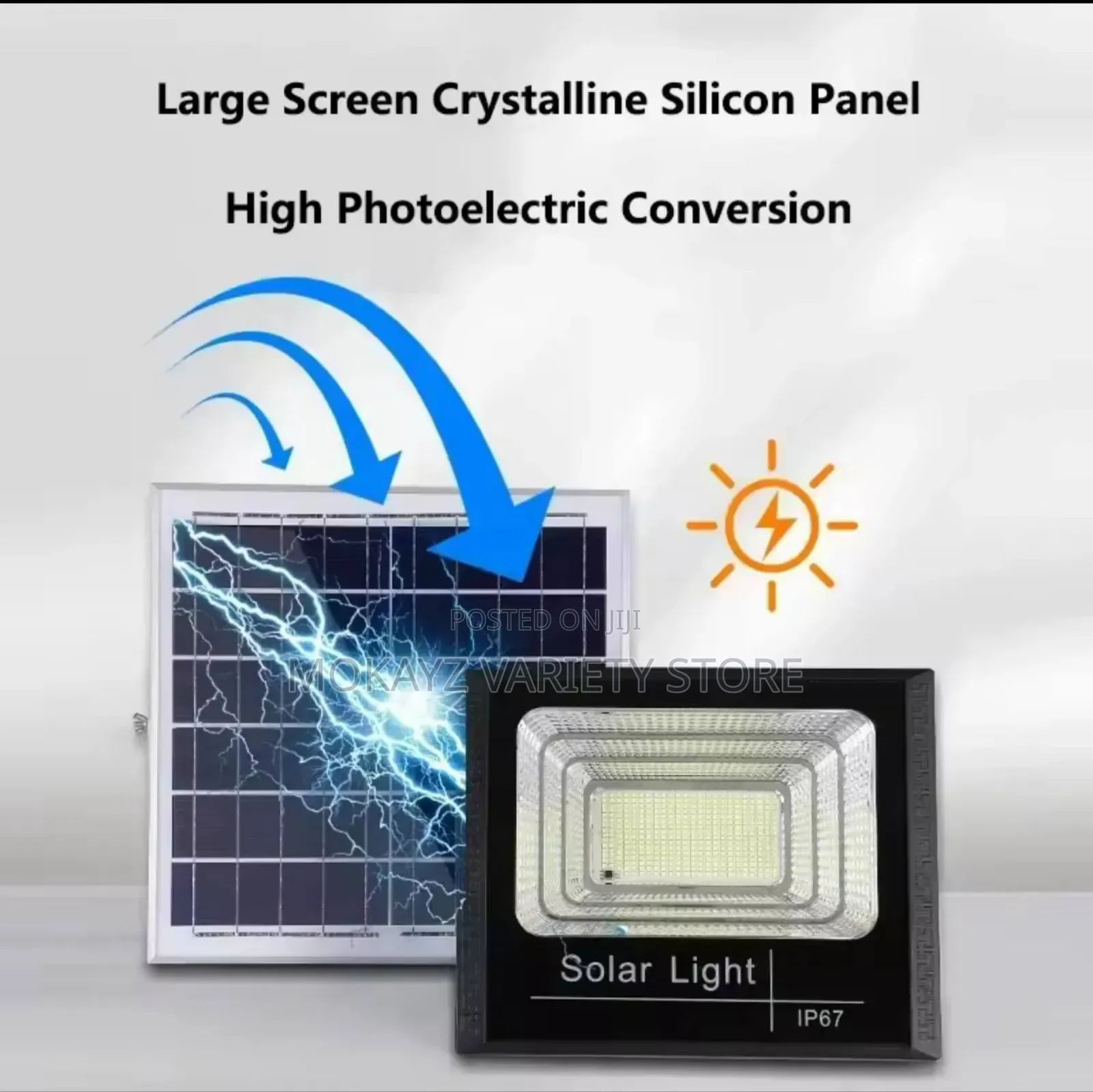 Ultra-Bright Solar Flood Light With Remote Control (500w)
