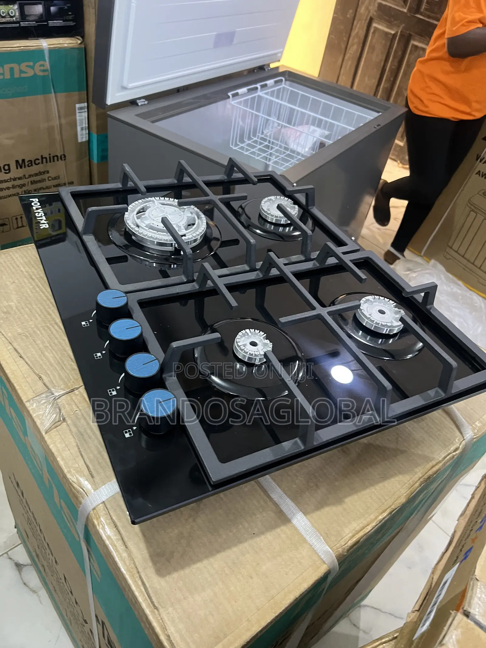 Polystar 4 Burner Gas Hob Pv-Gt60g4 Smooth Ignition Cooking