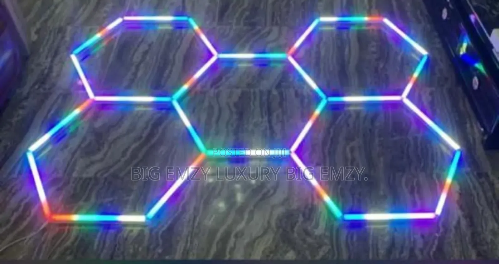 RGB Hexagon Led Garage Light or Hexagonal Led Ceiling Light Fixture.